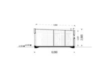 Holzhaus Laura 2 (66 mm + Holzverschalung) 50m² Isoliert – Bild 12