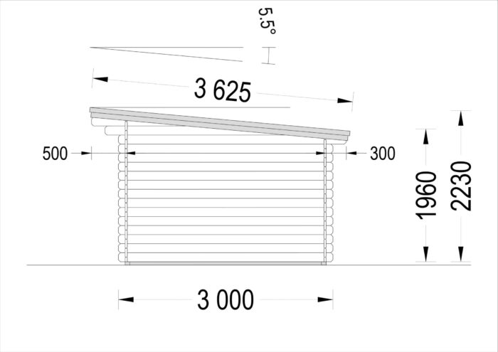 Premium Gartenhaus MALTAN (34mm) 3x3m, 9m² – Bild 10