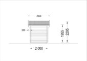 Gartenhaus aus Holz MIMI (28 mm), 3x2 m, 6 m² – Bild 9