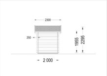 Gartenhaus aus Holz MIMI (28 mm), 3x2 m, 6 m² – Bild 6
