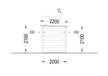 Gartenhaus aus Holz Kit (28mm), 3x2m, 6m² – Bild 10