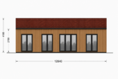 Holzhaus NIKI (Isoliert, 66 mm + Holzverschalung), 66 m² – Bild 4
