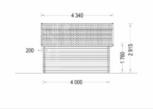 Gartenhaus OHIO (34 mm), 4x4 m, 16 m² – Bild 9