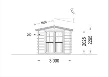 Gartenhaus PETRA (34 mm), 3x4 m – Bild 7