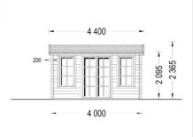 Gartenhaus Meran, 4x3m, 12m² – Bild 8