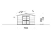 Premium Gartenhaus RUDI (34mm) 4x3m, 12m² – Bild 7