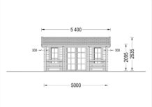 Premium Gartenhaus ROLAND 5x5 m, 25 m² – Bild 7