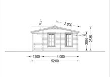 Premium Gartenhaus ROLAND 5x5 m, 25 m² – Bild 10