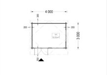 Gartenhaus WIEN 4x3m, 25m² – Bild 7