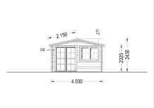 Gartenhaus WIEN 4x3m, 25m² – Bild 8