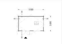 Gartenhaus WIEN 5x3 m, 15 m² – Bild 10