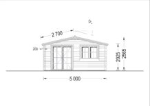 Gartenhaus WIEN 5x3 m, 15 m² – Bild 6