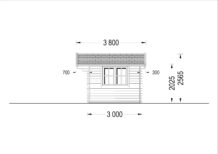 Gartenhaus WIEN 5x3 m, 15 m² – Bild 7