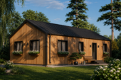 Holzhaus NIKI (Isoliert, 66 mm + Holzverschalung), 66 m² – Bild 4