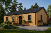 Holzhaus NIKI (Isoliert, 66 mm + Holzverschalung), 66 m² – Bild 5