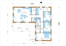 Bungalow Neusiedl (66 mm + Holzverschalung), Isoliert 129 m² – Bild 2