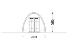 Gartenhaus BRITA 3x3m, 9m² – Bild 7