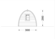 Gartenhaus BRITA 3x3m, 9m² – Bild 9