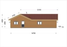 Bungalow Neusiedl (66 mm + Holzverschalung), Isoliert 129 m² – Bild 5