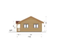 Holzhaus TRAUNSEE (Isoliert, 66 mm + Holzverschalung), 46 m² – Bild 5