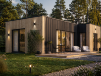 Holzhaus Laura 2 (66 mm + Holzverschalung) 50m² Isoliert