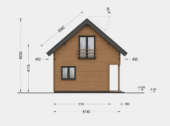 Blockbohlenhaus ANIKA Isoliert, 66 mm + Holzverschalung), 80 m² – Bild 6