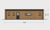 Wohnhaus BERTA 3 (66 mm + Holzverschalung Isoliert), 75 m² – Bild 4