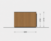 Wohnhaus BERTA 3 (66 mm + Holzverschalung Isoliert), 75 m² – Bild 5
