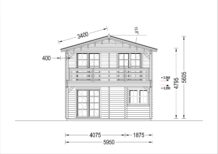 Blockbohlenhaus TURIN (66 mm) Isoliert, 100 m² + 20m² Terrasse – Bild 9