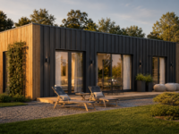 Wohnhaus BERTA 1 (66 mm + Holzverschalung Isoliert), 46 m²