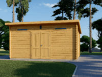 Gartenhaus aus Holz EBENSEE, 44mm 5x4 m, 20 m² Sonderanfertigung