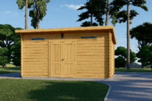 Gartenhaus aus Holz EBENSEE, 44mm 5x4 m, 20 m² Sonderanfertigung