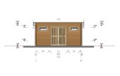 Gartenhaus aus Holz EBENSEE, 44mm 5x4 m, 20 m² Sonderanfertigung – Bild 7
