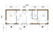 Blockbohlenhaus ADRIAN (44mm + Holzverschalung ), 50m² Extra Isoliert – Bild 5