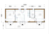 Blockbohlenhaus ADRIAN (44mm + Holzverschalung ), 50m² Extra Isoliert – Bild 5