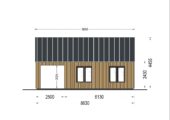 Blockbohlenhaus ANNA (44 mm + Holzverschalung ), 39 m² Extra Isoliert – Bild 9