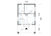 Blockbohlenhaus ANNA (44 mm + Holzverschalung ), 39 m² – Bild 6