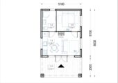 Blockbohlenhaus ANNA (44 mm + Holzverschalung ), 39 m² Extra Isoliert – Bild 6