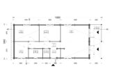 Blockbohlenhaus GOSAU (44+44 mm), 6×15 m, 90 m² – Extra Isoliert – Bild 8