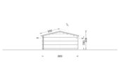 Blockbohlenhaus GOSAU (44+44 mm), 6×15 m, 90 m² – Extra Isoliert – Bild 10