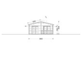 Blockbohlenhaus GOSAU (44+44 mm), 6×15 m, 90 m² – Extra Isoliert – Bild 7