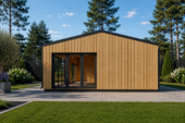 Blockbohlenhaus MARTIN Modern 48 m² Extra Isoliert – Bild 3