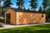 Blockbohlenhaus MARTIN Modern 48 m² Extra Isoliert – Bild 5