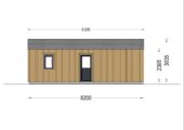 Blockbohlenhaus Angelika 44mm + Holzverschalung), 43m² – Bild 8