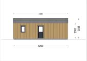Blockbohlenhaus Angelika 44mm + Holzverschalung), 43m² – Bild 8