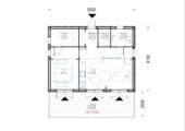 Blockbohlenhaus Angelika 44mm + Holzverschalung), 43m² – Bild 6