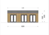 Blockbohlenhaus Angelika 44mm + Holzverschalung), 43m² – Bild 9