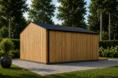 Gartenhaus ELSA (34 mm + Holzverschalung), 5x4m, 20m² Isoliert – Bild 3