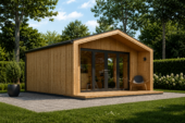 Gartenhaus ELSA (34 mm + Holzverschalung), 5x4m, 20m² Isoliert – Bild 4