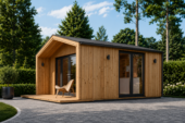 Gartenhaus ELSA (34 mm + Holzverschalung), 5x4m, 20m² Isoliert – Bild 5